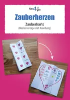Vorschau - Mal- und Bastelvorlagen - Zauberherzen - Zauberkarte (Muttertag, Vatertag) - Deckblatt
