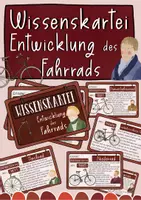 Vorschau - Merkblätter - Wissenskartei Entwicklung des Fahrrads - Fahrrad Erfindung Texte - Deckblatt