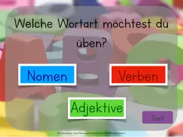 Vorschau - Interaktives Material - Wortarten üben und festigen - interaktives PDF - Seite 3