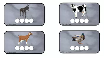Vorschau - Bildkarten - Karten- Silben Klatschen- Tierversion - Seite 2