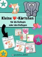 Vorschau - Anderer Materialtyp - Dankeschön-Kärtchen. Ein kleines Dankeschön für die Kollegin oder den Kollegen - Deckblatt