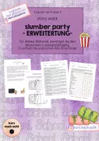 Vorschau - Arbeitsblätter - *Ergänzung* Story Walk "Slumber Party" - Deckblatt