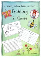 Vorschau - Arbeitsblätter - Frühlingsheft - lesen, schreiben, malen - - Deckblatt