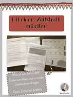 Vorschau - Arbeitsblätter - Mit einem Zeitstrahl arbeiten - Deckblatt