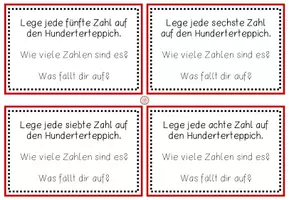 Vorschau - Spiele - Aufgaben-Karten für den Hunderterteppich - Seite 2