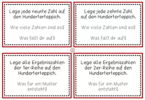 Vorschau - Spiele - Aufgaben-Karten für den Hunderterteppich - Seite 3