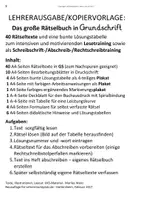 Vorschau - Stundenentwürfe - Motivierende Lese- und Abschreibtexte in Grundschrift - LEHRERAUSGABE - Seite 1