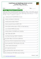 Vorschau - Arbeitsblätter - Subjektfragen und Objektfragen mit who und what im Simple Present / Simple Past - Arbeitsblätter mit Lösungen - PDF und Docx - Seite 3