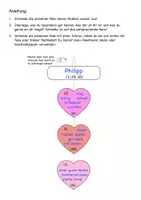Vorschau - Arbeitsblätter - Valentinstag-Bastelei - Selbstliebe & Selbstwert fördern - Seite 1