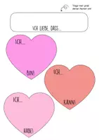 Vorschau - Arbeitsblätter - Valentinstag-Bastelei - Selbstliebe & Selbstwert fördern - Seite 2