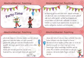 Vorschau - Arbeitsblätter - Abschreibkartei-Paket Fasching - Seite 2