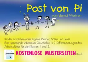 Vorschau - Unterrichtsreihen - Post von Pi - Mein selbst geschriebenes, fantastisches Bildergeschichtenbuch - Deckblatt
