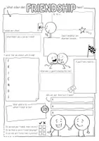 Vorschau - Arbeitsblätter - What colour does friendship have? - Sketchnotes - Seite 1