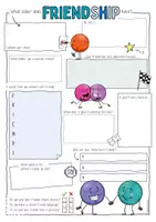 Vorschau - Arbeitsblätter - What colour does friendship have? - Sketchnotes - Seite 2