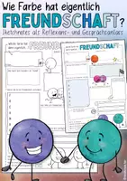Vorschau - Arbeitsblätter - Welche Farbe hat eigentlich Freundschaft? - Sketchnotes - Seite 1