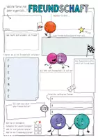 Vorschau - Arbeitsblätter - Welche Farbe hat eigentlich Freundschaft? - Sketchnotes - Seite 3