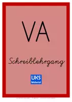 Vorschau - Unterrichtsreihen - Mit dem VA-Schreiblehrgang schnell und gründlich Vereinfachte Ausgangsschrift erlernen - LEHRERAUSGABE - Deckblatt