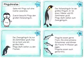 Vorschau - Arbeitsblätter - Lesereise Leseweg Lesespur Pinguine - Seite 3