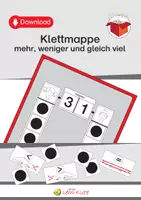Vorschau - Spiele - Klettmappe: mehr, weniger und gleich viel - Deckblatt