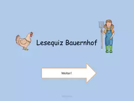 Vorschau - Interaktives Material - Interaktives Lesespiel Bauernhof (Wortebene) - Deckblatt