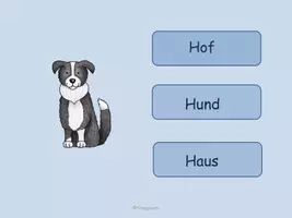 Vorschau - Interaktives Material - Interaktives Lesespiel Bauernhof (Wortebene) - Seite 1