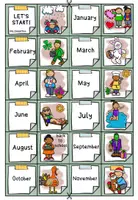 Vorschau - Spiele - Months of the year | Legespiel | Game - Seite 2