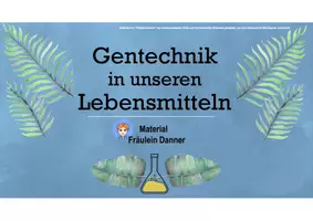 Vorschau - Stundenentwürfe - Gentechnik in unseren Lebensmitteln - AES / Ernährung / Hauswirtschaft / Prüfung AES Realschule - Deckblatt