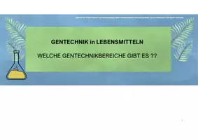 Vorschau - Stundenentwürfe - Gentechnik in unseren Lebensmitteln - AES / Ernährung / Hauswirtschaft / Prüfung AES Realschule - Seite 1