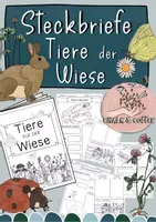 Vorschau - Stundenentwürfe - Steckbriefe Tiere der Wiese - Aussehen, Nahrung, Feinde und Lebensraum - Deckblatt
