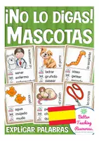 Vorschau - Spiele - ¡No lo digas! Mascotas Spanisch (Sag es nicht - Spiel) - Deckblatt