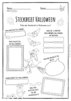 Vorschau - Arbeitsblätter - 🎃 Halloween - Steckbrief - Seite 3