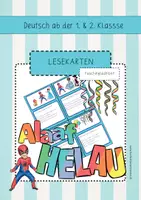 Vorschau - Stationenlernen - Lesekarten Fasnacht / Fasching / Karneval für Leseanfänger - Deckblatt
