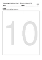 Vorschau - Arbeitsblätter - Orientierung im Zahlenraum bis 10 (Basis-Aufgaben) - Seite 1