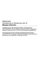 Vorschau - Arbeitsblätter - Mengen erkennen (Zahlenraum bis 10) - Seite 1