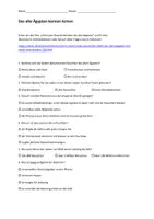 Vorschau - Arbeitsblätter - Fragen zum Film Das alte Ägypten - mit Lösungen - Deckblatt