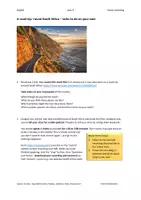 Vorschau - Arbeitsblätter - A trip round South Africa Speaking Exercise Home Schooling - Seite 1