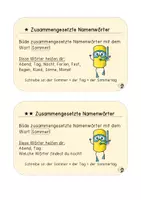 Vorschau - Stationenlernen - Kartei: Zusammengesetzte Namenwörter - Seite 2