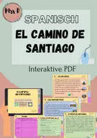 Vorschau - Arbeitsblätter - Camino de Santiago - Interaktive PDF (Landeskunde) - Deckblatt