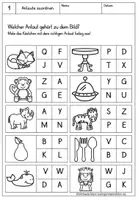 Vorschau - Arbeitsblätter - Anlaute Übungsblätter - Seite 1