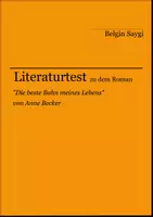 Vorschau - Arbeitsblätter - Literaturtest zu "Die beste Bahn meines Lebens" von Anne Becker - Deckblatt