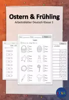 Vorschau - Arbeitsblätter - Arbeitsblätter Ostern Klasse 1 - Deckblatt