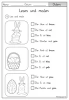 Vorschau - Arbeitsblätter - Arbeitsblätter Ostern/ Frühling Deutsch Klasse 1 - Seite 2