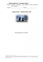 Vorschau - Klassenarbeiten - Deutscharbeit zur Ballade "Kaspar Hauser" für schwache Lerner! - Seite 1