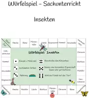 Vorschau - Spiele - Würfelspiel - SU - Würfelspiel Insekten - Deckblatt
