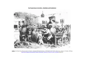 Vorschau - Arbeitsblätter - Analyse des Bildes: "Der Pauperismus - Massenarmut im Vormärz" von Theodor Hosemann. Elend in der Industrialisierung vs. steigender Wohlstand. Ausführlicher Analyseappart. - Deckblatt