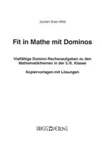 Vorschau - Spiele - Fit in Mathe mit Dominos - Deckblatt