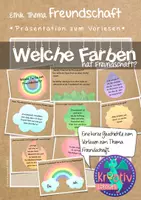 Vorschau - Bildkarten - Welche Farben hat die Freundschaft - Eine Geschichte zum Vorlesen - Deckblatt