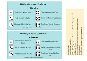 Vorschau - Spiele - Würfelspiel - Wortarten - Silvester - Seite 1