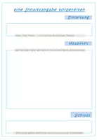 Vorschau - Arbeitsblätter - Deutsch: Vorlage Inhaltsangabe - Seite 1