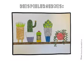 Vorschau - Stundenentwürfe - Kunst Kakteen, Kakteen Kunstunterricht Grundschule - Seite 1